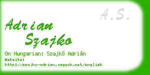 adrian szajko business card