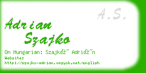 adrian szajko business card